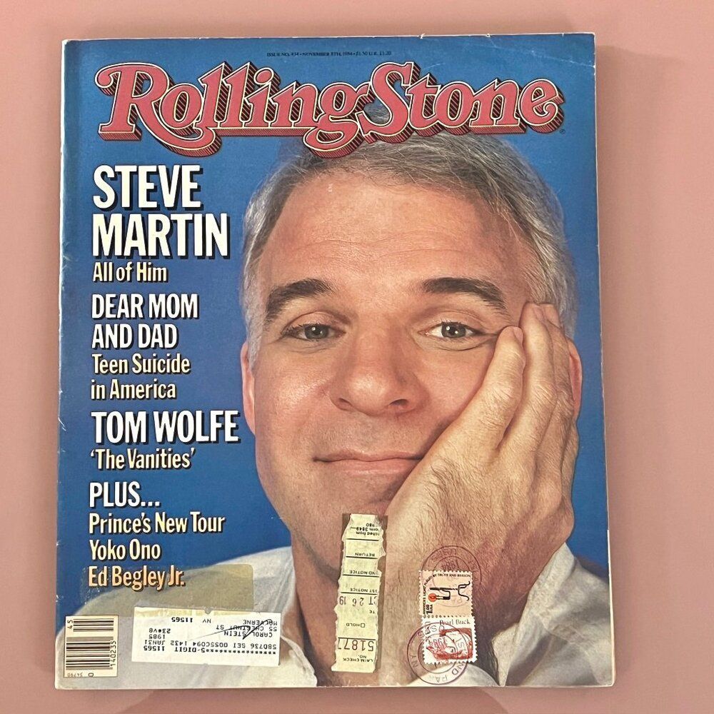 Steve Martin - Vintage 80's Rolling Stone Magazine 1984- Issue #434